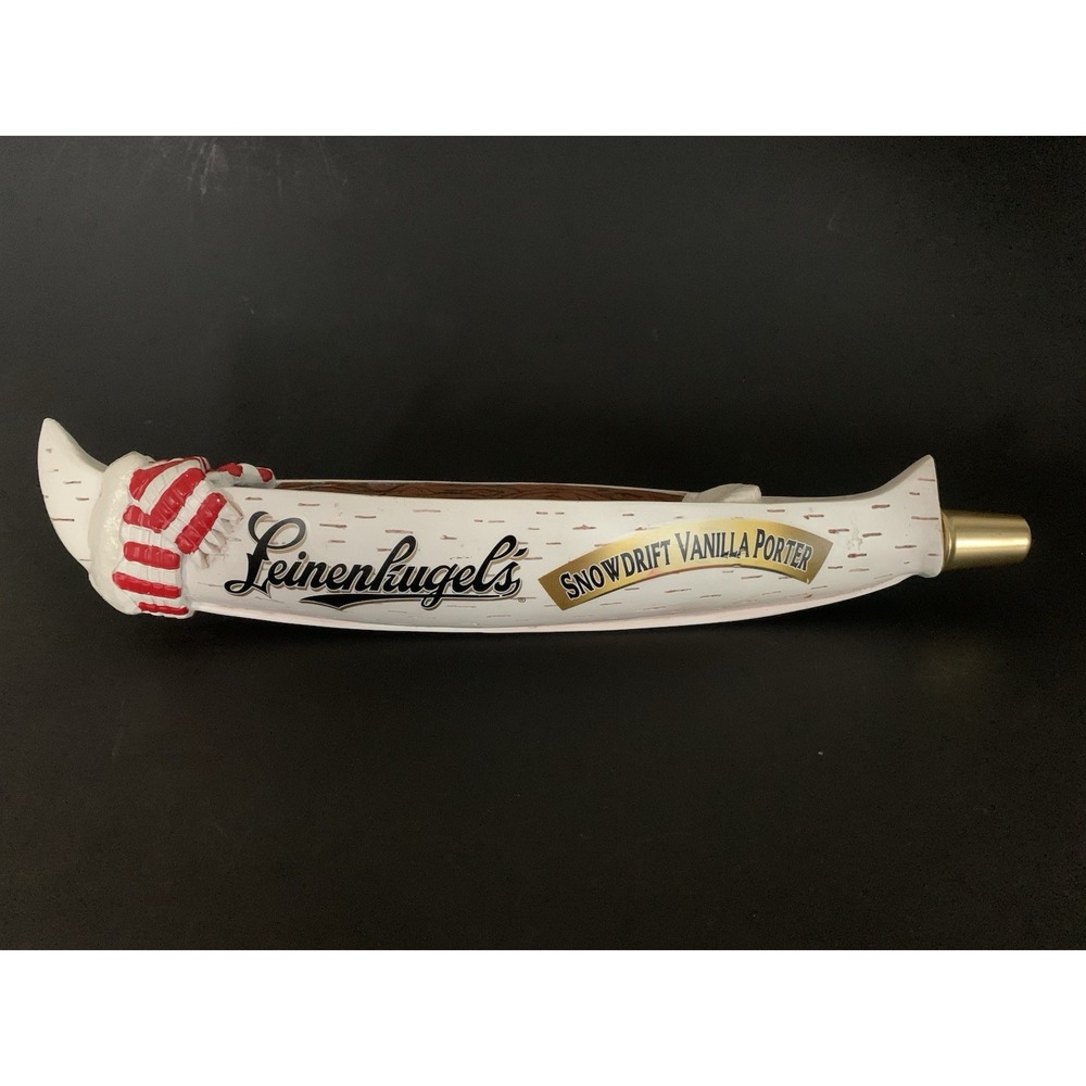 Leinenkugel's Snowdrift Vanilla Porter Beer Tap Handle Canoe Limited Release 14"